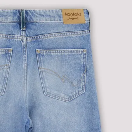 Super Straight jeans femme avec braguette décalé- SARRA 2.0 - KONTAKT