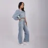 Super Straight jeans femme avec braguette décalé- SARRA 2.0 - KONTAKT