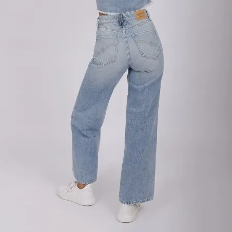Super Straight jeans femme avec braguette décalé- SARRA 2.0 - KONTAKT
