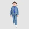Surchemise bébé avec poches plaquées en jeans - KONTAKT