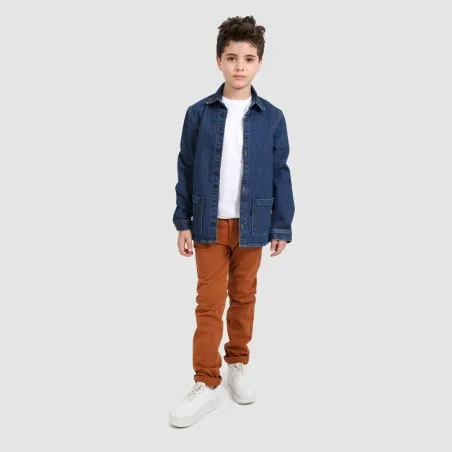 Surchemise garçon avec poche en jeans - KONTAKT