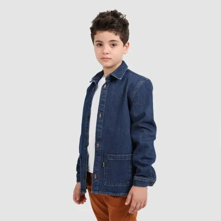 Surchemise garçon avec poche en jeans - KONTAKT