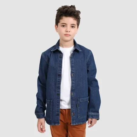 Surchemise garçon avec poche en jeans - KONTAKT