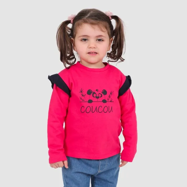 Sweat bébé avec volant COUCOU - KONTAKT