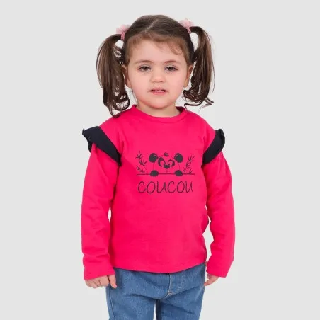 Sweat bébé avec volant COUCOU - KONTAKT