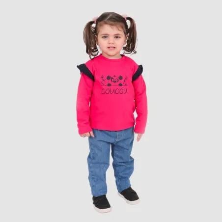 Sweat bébé avec volant COUCOU - KONTAKT