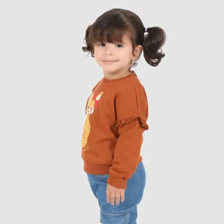 Sweat bébé avec volant LOUP - KONTAKT