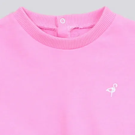 Sweat bébé fille manches courtes bouffantes - KONTAKT