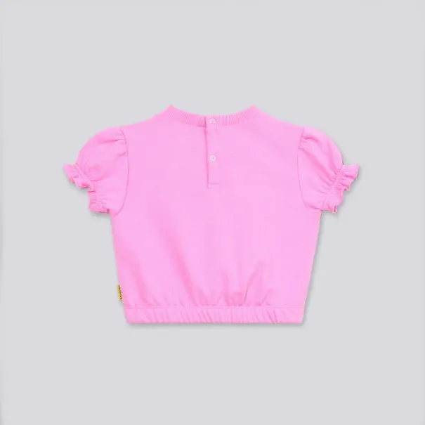 Sweat bébé fille manches courtes bouffantes - KONTAKT