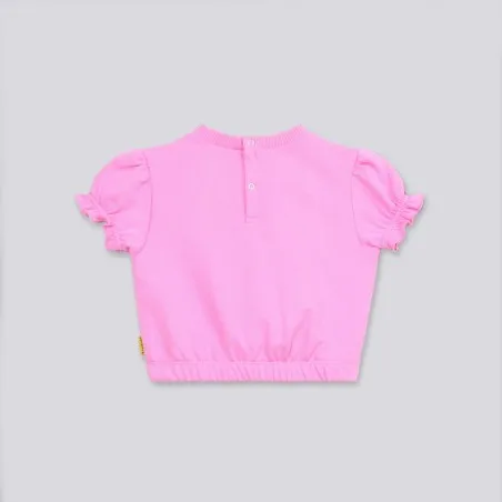 Sweat bébé fille manches courtes bouffantes - KONTAKT