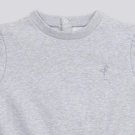 Sweat bébé fille manches courtes bouffantes - KONTAKT