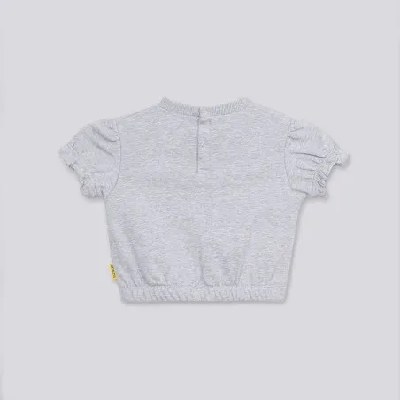 Sweat bébé fille manches courtes bouffantes - KONTAKT