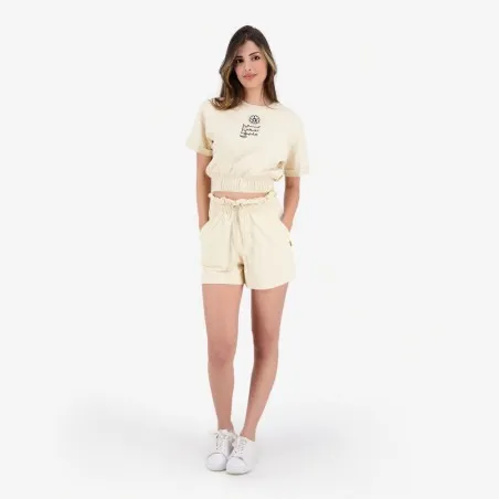 Sweat crop femme manches courtes "EL WARDA LI NAHKI ALEHA" - KONTAKT