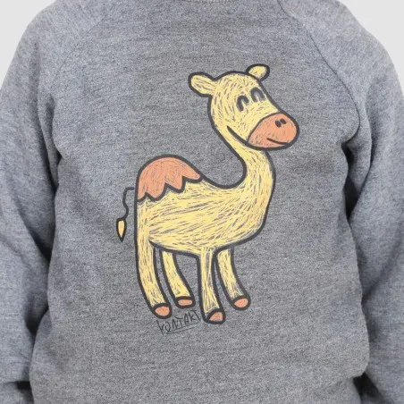 Sweat bébé manches raglan CHAMEAU - KONTAKT