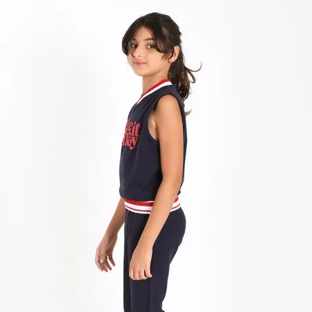 Sweat col V fille sans manches MAKE IT FUNKY - KONTAKT