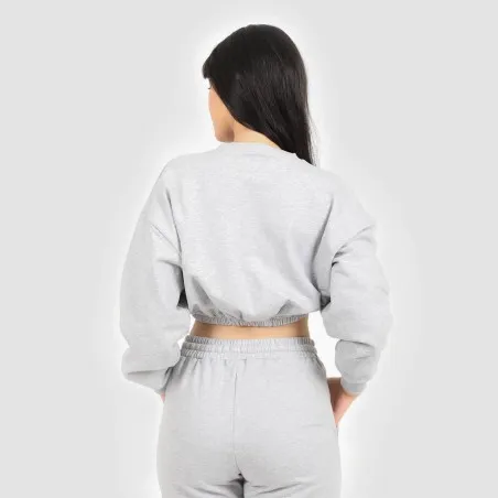 Sweat crop femme avec broderie - KONTAKT
