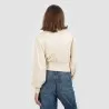 Sweat crop femme avec col cheminée - KONTAKT