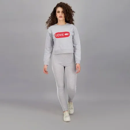 Sweat crop femme LOVE - KONTAKT