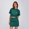 Sweat crop femme manches courtes - KONTAKT