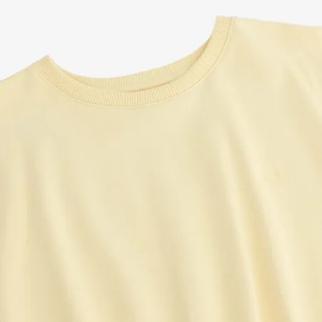 Sweat crop femme sans manches avec broderie - KONTAKT