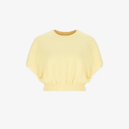 Sweat crop femme sans manches avec broderie - KONTAKT