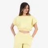 Sweat crop femme sans manches avec broderie - KONTAKT