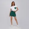 Sweat crop femme sans manches avec poche contrasté et cord stopper - KONTAKT