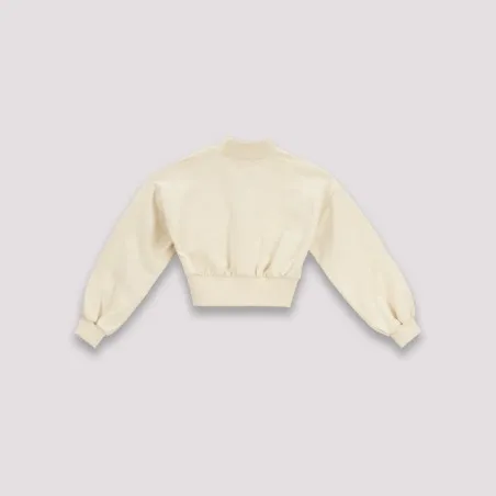 Sweat crop fille avec col cheminée - KONTAKT