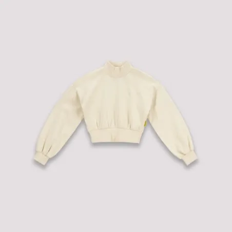 Sweat crop fille avec col cheminée - KONTAKT