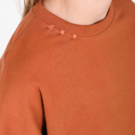 Sweat crop fille avec détails broderie - KONTAKT