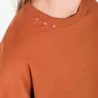 Sweat crop fille avec détails broderie - KONTAKT