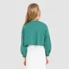 Sweat crop fille avec détails broderie - KONTAKT