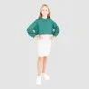 Sweat crop fille avec détails broderie - KONTAKT