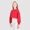 Sweat crop fille avec détails broderie - KONTAKT