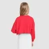 Sweat crop fille avec détails broderie - KONTAKT