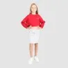 Sweat crop fille avec détails broderie - KONTAKT