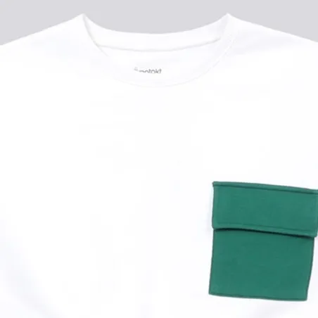 Sweat crop fille avec poche contrasté et cord stopper - KONTAKT