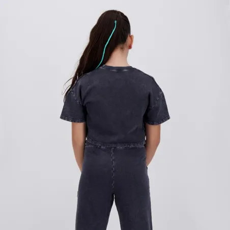 Sweat crop fille délavé - KONTAKT