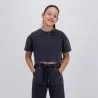 Sweat crop fille délavé - KONTAKT