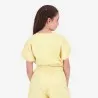 Sweat crop fille manches courtes avec détail élastique - KONTAKT