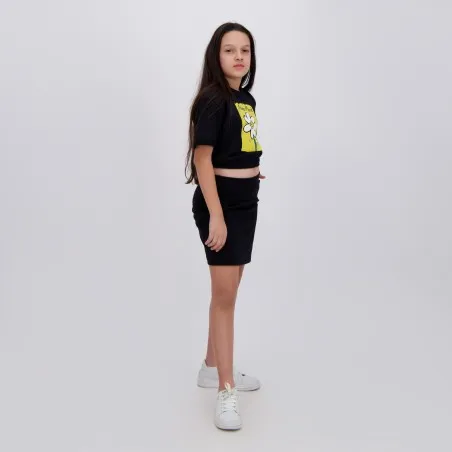 Sweat crop fille manches courtes NICE MOOD - KONTAKT