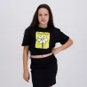 Sweat crop fille manches courtes NICE MOOD - KONTAKT