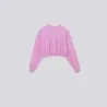 Sweat crop fille manches longues avec broderie - KONTAKT