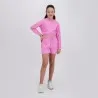 Sweat crop fille manches longues avec broderie - KONTAKT