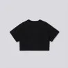 Sweat cropped femme manches courtes avec broderie - KONTAKT