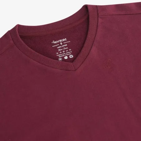 Sweat femme col V avec broderie - KONTAKT
