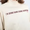 Sweat femme col cheminé I'M GOING SAND DUNE SURFING - KONTAKT