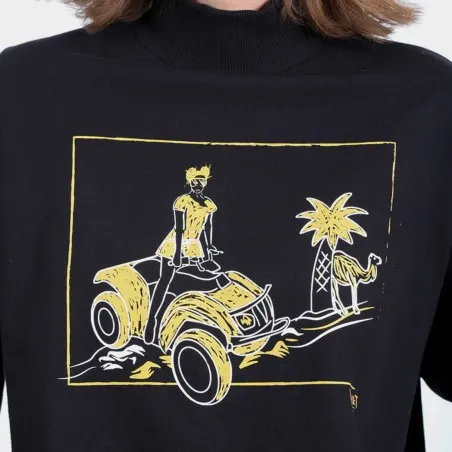 Sweat femme col cheminé QUAD DANS LES DUNES - KONTAKT