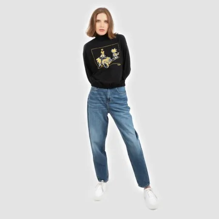 Sweat femme col cheminé QUAD DANS LES DUNES - KONTAKT