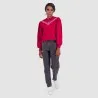 Sweat femme manches bouffantes BANDANA - KONTAKT